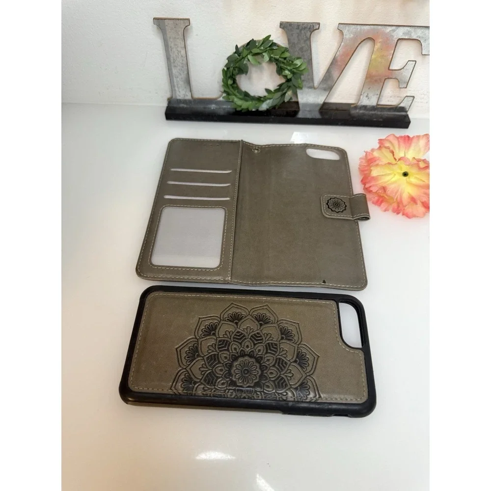 Caseowl Wallet Mandala Design‎ Two Pc Detachable Case Compatible With iPhone 12